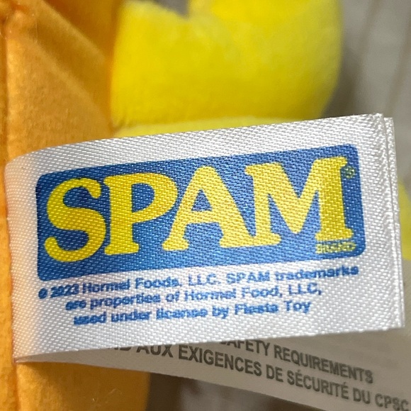 SPAM Hamburger Plush Toy w/ Legs – Fiesta Toy – 2024 – w/ Tags - Picture 6 of 9